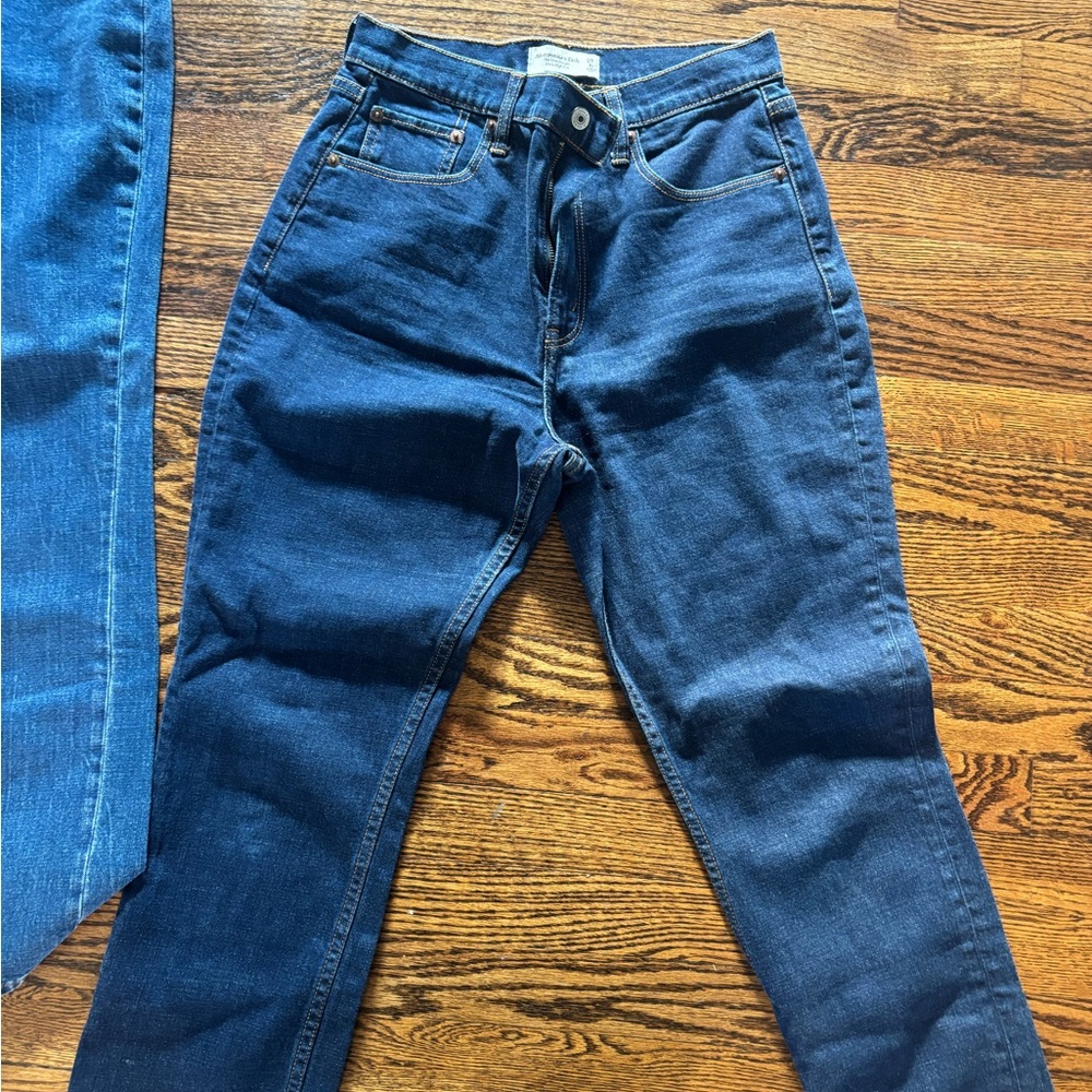 Abercrombie & Fitch High Rise Women Jeans - Dark Blue